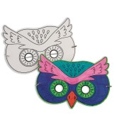 Color-Me™ Owl Half Mask (Pack of 24)