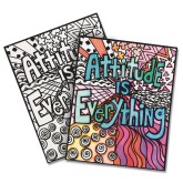 Attitude Is Everything Velvet Art Posters (Pack of 24)