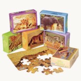 Wild Animal Mini Puzzle Assortment (Pack of 12)