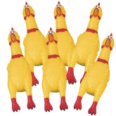 Small Vinyl Chickens, Small Chicken (Set of 6)
