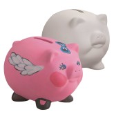 Color-Me™ Ceramic Bisque Pig Banks (Pack of 12)