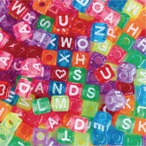 Color Splash!® Glitter Alpha Bead Assortment