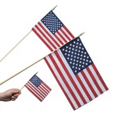 Cotton U.S. Flags, 12