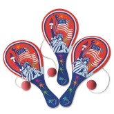 Patriotic Paddle Ball Game (Pack of 12)