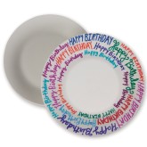 Color-Me™ Glazed Ceramic Plates (Pack of 12)