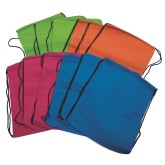 Drawstring Backpack, Bright Neon Colors (Pack of 12)