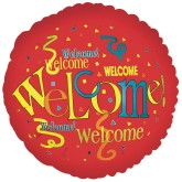 Welcome Mylar Balloon, 17”  (Pack of 10)