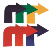 Spectrum™ Curved Arrow Spot Markers, 10