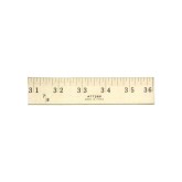 Natural Wood Yard Stick with Hole for Hanging, 36