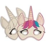 Unicorn Half Mask (Pack of 24)