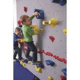 WeeKidz® Beginner Traverse Climbing Wall 20’ x 6’ with Locking Wall Mat