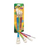 Crayola® Big Paint Brush Set, Flat (Set of 4)