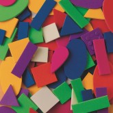 Color Splash!® Foam Shapes with Adhesive - Geometric Shapes