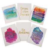 Watercolor Gold Resist Art Prints (Pack of 36)