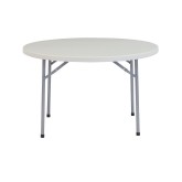 NPS Heavy Duty Round Folding Table, Speckled Grey