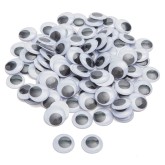 30mm Black Wiggly Eyes (Pack of 100)