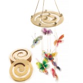 Round Wooden Spiral Mobile Hanger (Pack of 24)
