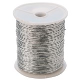 Metallic Silver Stretch Cord