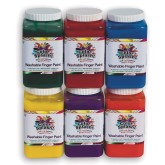 Color Splash!® Washable Finger Paints (Set of 6)