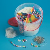 Color Splash!® Pony Bead Bucket Easy Pack, Glow