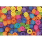 Pony Bead Mix, Matte Transparent