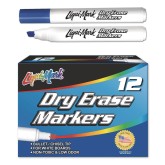 Chisel Tip Dry Erase Markers, Blue (Pack of 12)