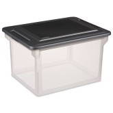 Sterilite® File Storage Box Letter/Legal with Lid