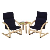 Blue Cushion Rocker