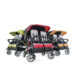 Compass 4 Seat Quad Stroller by Gaggle® Strollers for Convenient Storage and Easy Transport