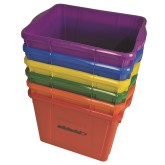 Deluxe Rainbow Storage Bin Set (Set of 6)