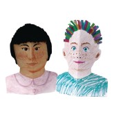Card Stock Stand-Up Self Portrait, 9