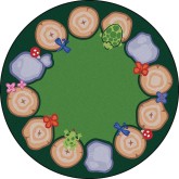Joy Carpets® Stumped Round Classroom Rug