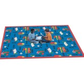Bookworm Carpet, 5'4 x 7'8