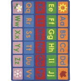 Joy Carpets® Any Day Alphabet Rug, 7’8” x 10’9