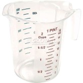 Clear Plastic Measuring Cup - 2 Cup (Pack of 12)