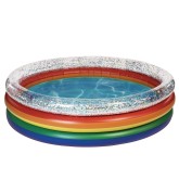 Classic Inflatable Rainbow Glitter Play Pool