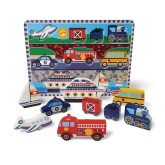 Melissa & Doug® Wood Vehicle Chunky Puzzle - 9 Piece