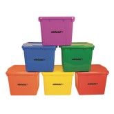 Deluxe Storage Bins with Lids (Set of 6)
