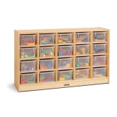 Jonti-Craft® 20-Tray Cubbie with Clear Trays