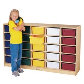 Jonti-Craft® 25-Tub Storage with Clear Tubs
