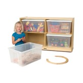 Jonti-Craft® Toddler Clear Totes Storage Units