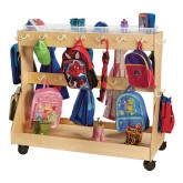 Jonti-Craft® Mobile Backpack Cart with Clear Cubbie-Trays