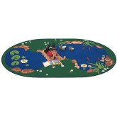 The Pond Oval Carpet, 5'10 x 8'4