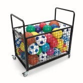 S&S Economy Steel Open Top Ball & Equipment Cart