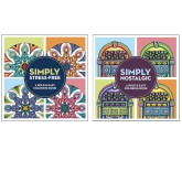 Bold and Easy Large Print Coloring Books (Set of 2)