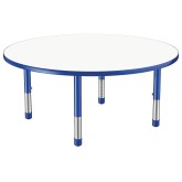 48” Round Dry Erase Activity Table with Adjustable Chunky Legs