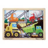 Melissa & Doug Wooden Construction Site Jigsaw Puzzle