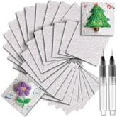 3D Puffy Foam Texture Paper Art Kit – 50 Sheets & 10 Pens (PACK of 50)