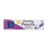 Blue Checking Pencil with Eraser (Pack of 12)