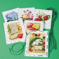 Vintage Garden Jumbo Lacing Cards (Set of 6)